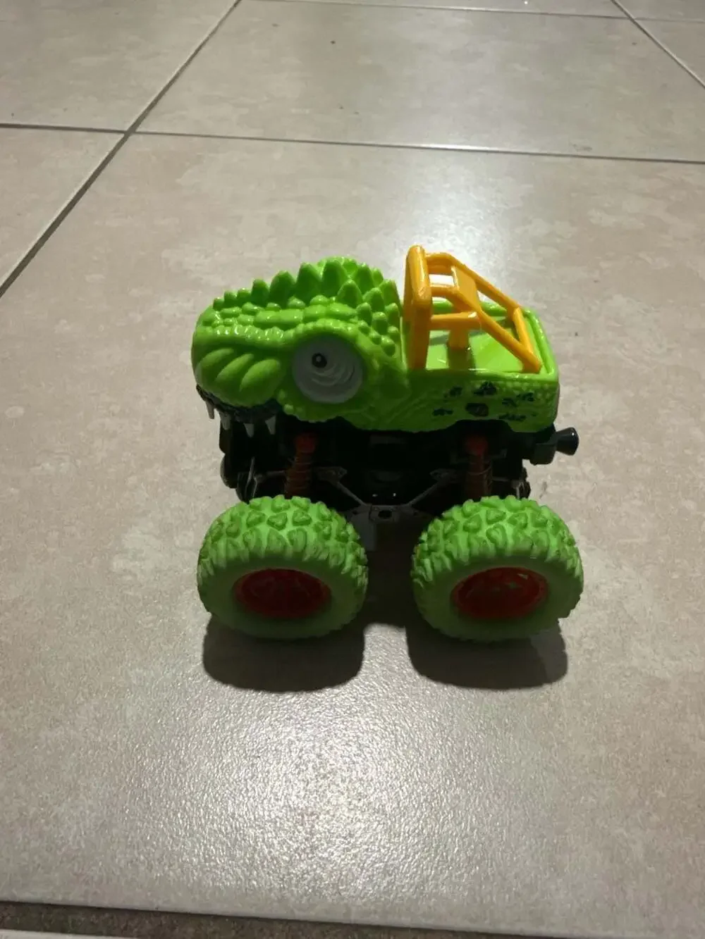 Green Dinosaur Monster Truck 360 Degree Rotation Stunt Toy Car